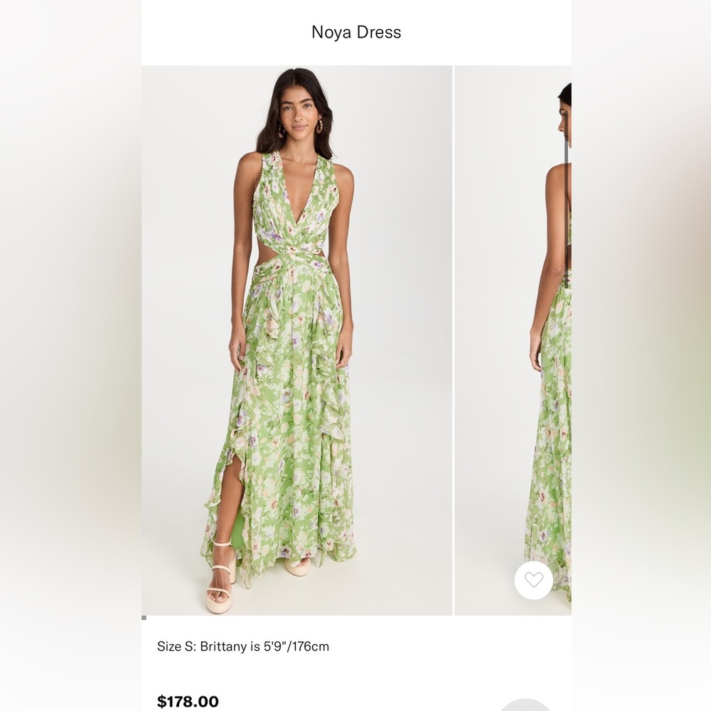 ASTR noya green dress size M